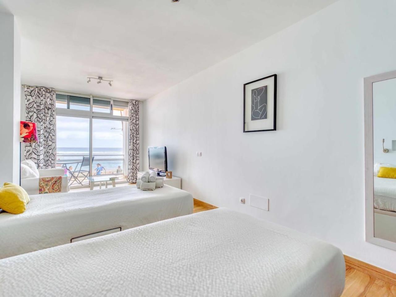 דירות לאס פאלמס דה גראן קנאריה Marsin Playa Terrace Sea Front View מראה חיצוני תמונה